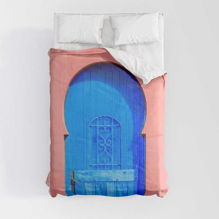 Exotic Door - Blue Entrance - Architecture Comforter