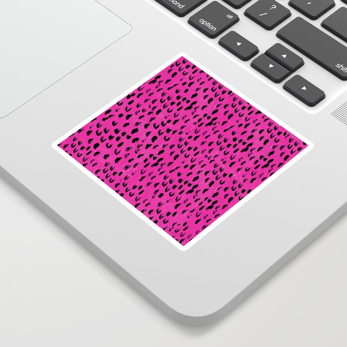 Cheetah Print Serene Sticker