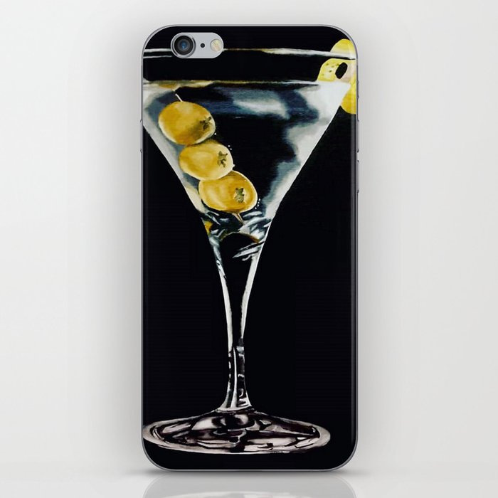 MARTINI COCKTAIL OIL PAINTING iPhone Skin