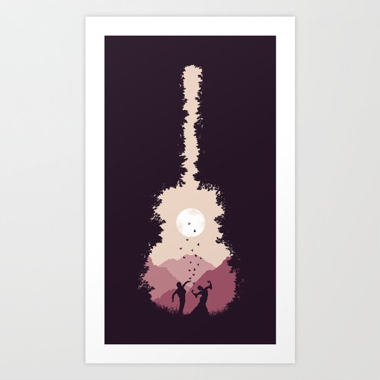 Wild Flamenco Art Print