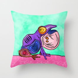 Dont Kiss The Frog Throw Pillow