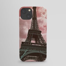 The Eiffel Tower in Pink iPhone Case