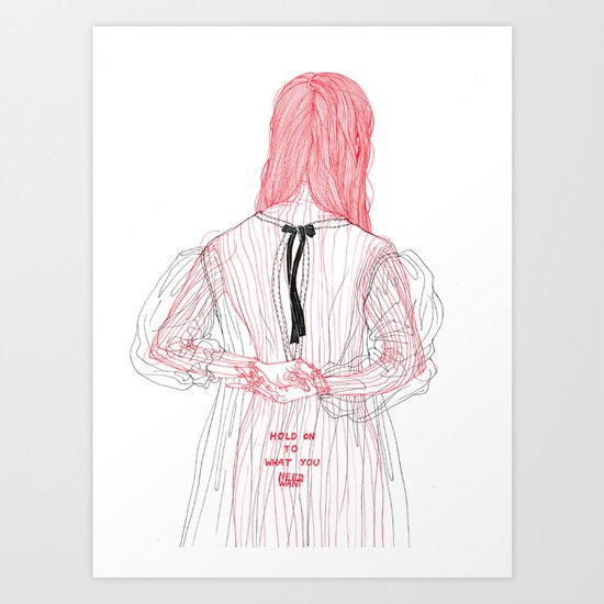 DoodleGirl Two Art Print