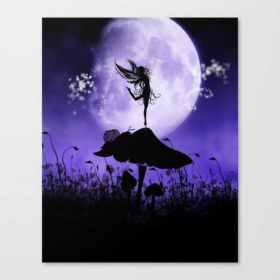Fairy Silhouette 2 Canvas Print