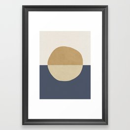 Horizon Abstract - Gold Framed Art Print