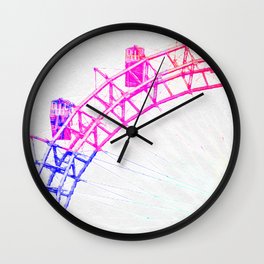 Colorful Riesenrad Wall Clock