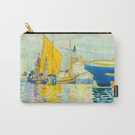 Henri-Edmond Cross Neo-Impressionism Pointillism Venice-The Giudecca Watercolor Painting Carry-All Pouch
