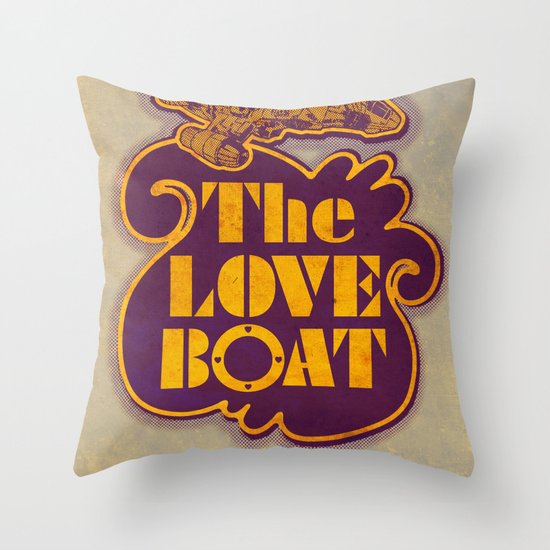 The Love Boat Throw Pillow