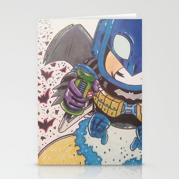Baby Bat on a mission Stationery Cards