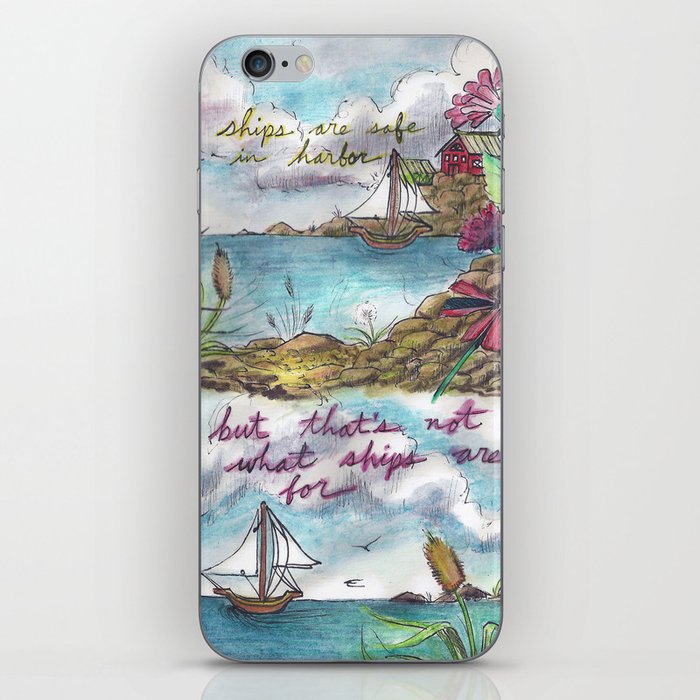 Ships are meant to be free iPhone Skin