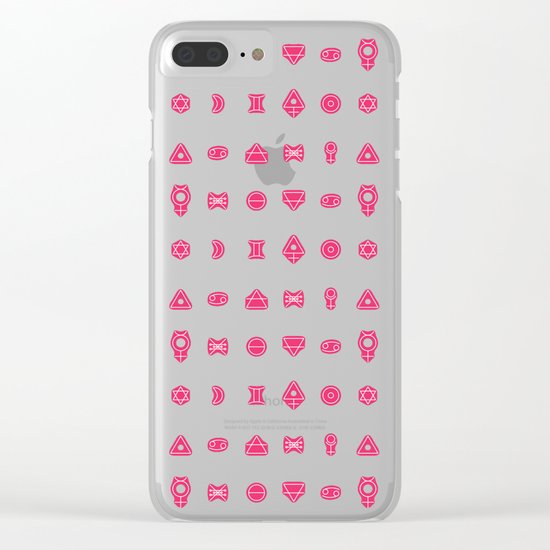 Modern Alchemical Symbols Clear iPhone Case
