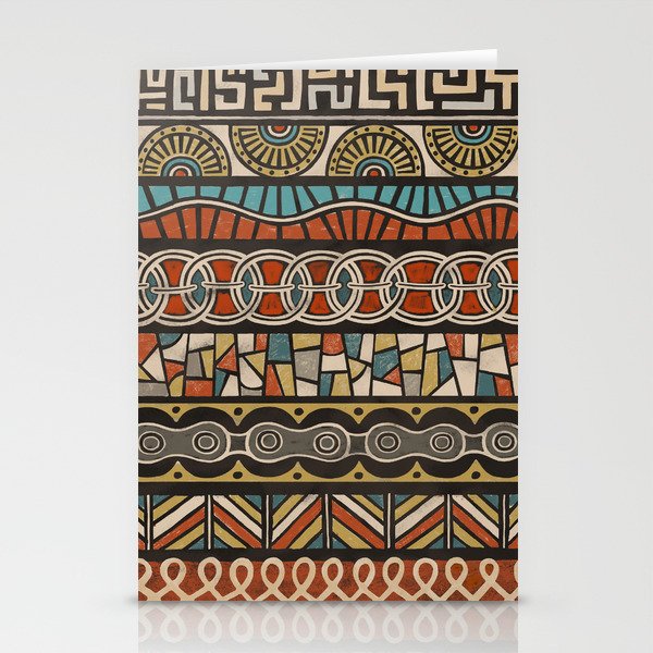 scribble doodle tribal pattern 03 Stationery Cards