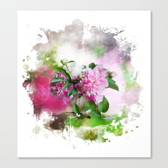 Peonies Canvas Print