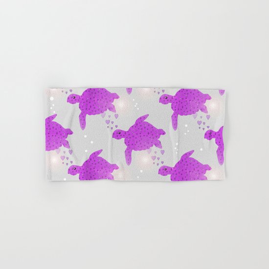 Turtle Hearts Hand & Bath Towel