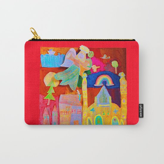 Rainbow Angel Carry-All Pouch