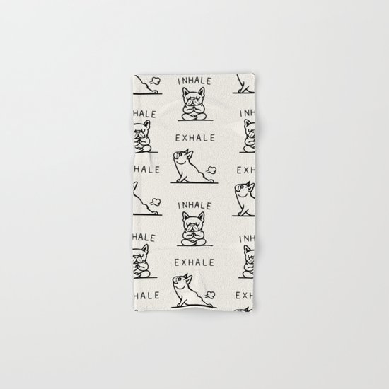 Inhale Exhale Frenchie Hand & Bath Towel