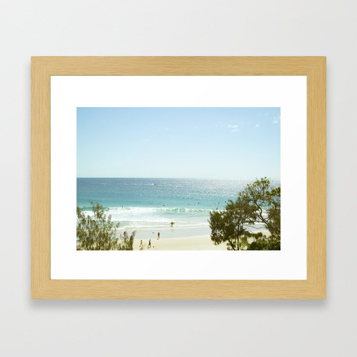 A day at the Beach 5 Framed Art Print