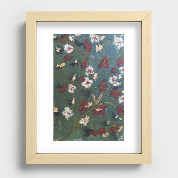 Holiday Blooms Recessed Framed Print