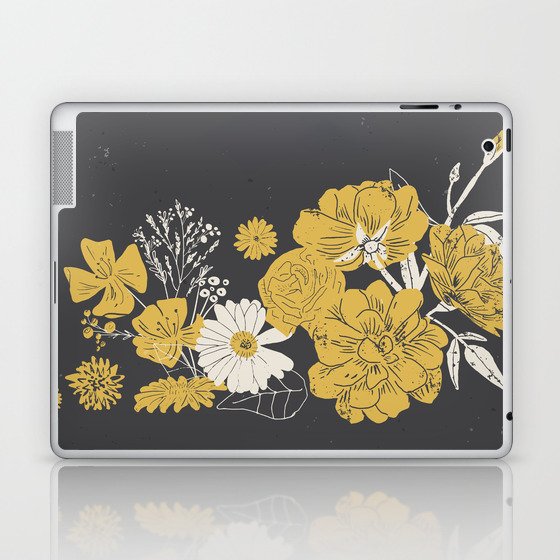Flower Drawings Laptop & iPad Skin