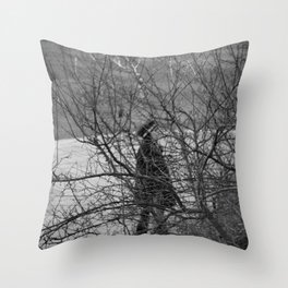 Behind The Tree Throw Pillow