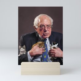 Bernie and Kittens Mini Art Print