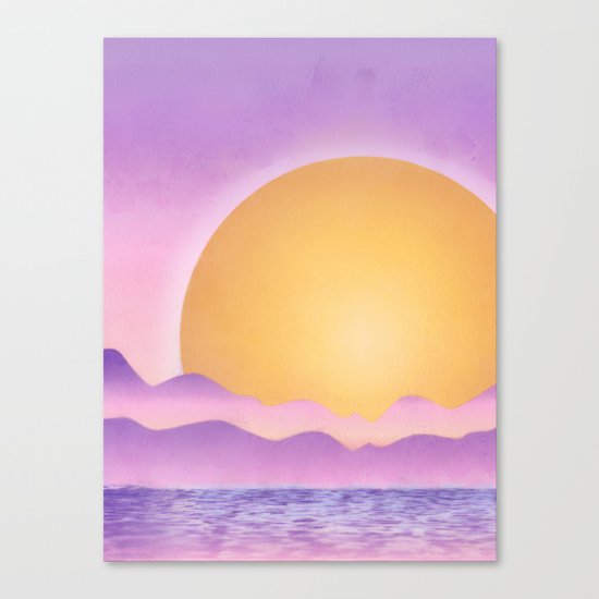 Sunset - purple variation Canvas Print
