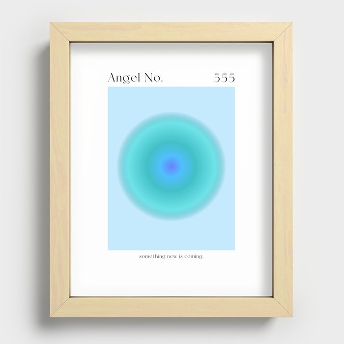Angel Number 555 Recessed Framed Print