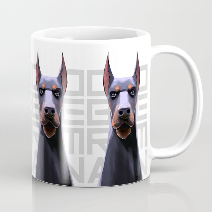 Doberman coffee store mug