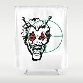 alien joker  Shower Curtain
