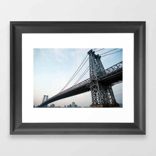 Williamsburg Bridge Framed Art Print