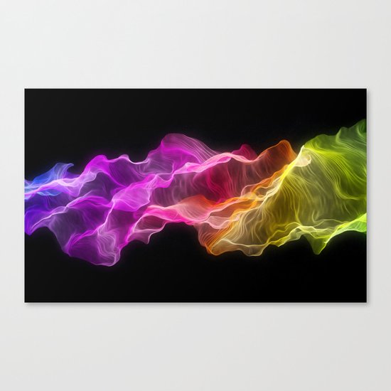Rainbow satin Canvas Print