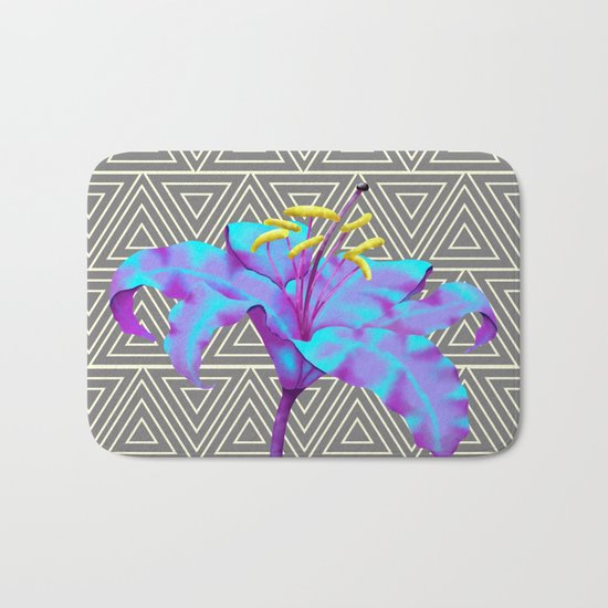 Geometric Lily Bath Mat