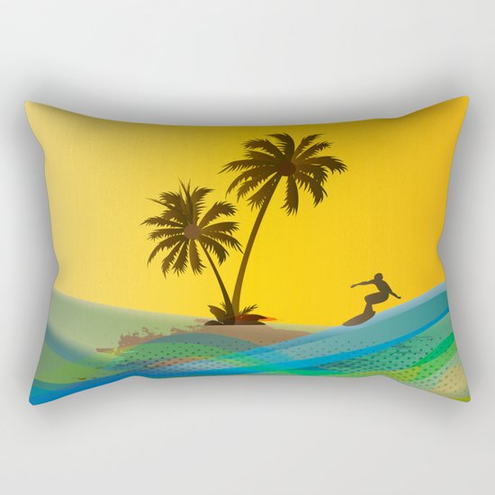 Surfer Rectangular Pillow