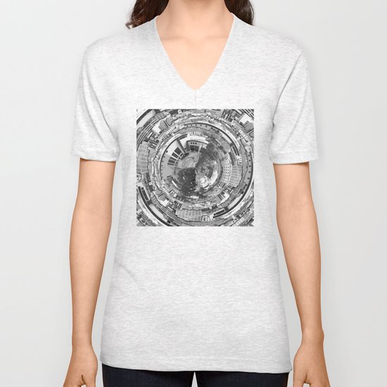 Around The City Center Unisex V-Neck