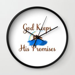 Noahs Ark God Keeps His Promises Wall Clock | Noah, Noahsark, 2By2, Church, Christian, Religious, Gifts, Ark, Giftidea, Bibleschool 