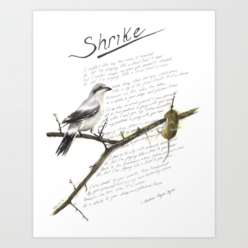 Hozier Shrike Lyric Art Art Print By Krombopulus Micheal Society6