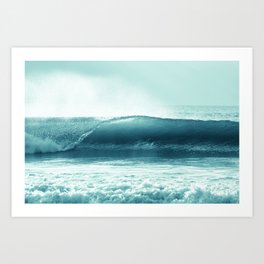 Newquay Sunshine Wave Art Print