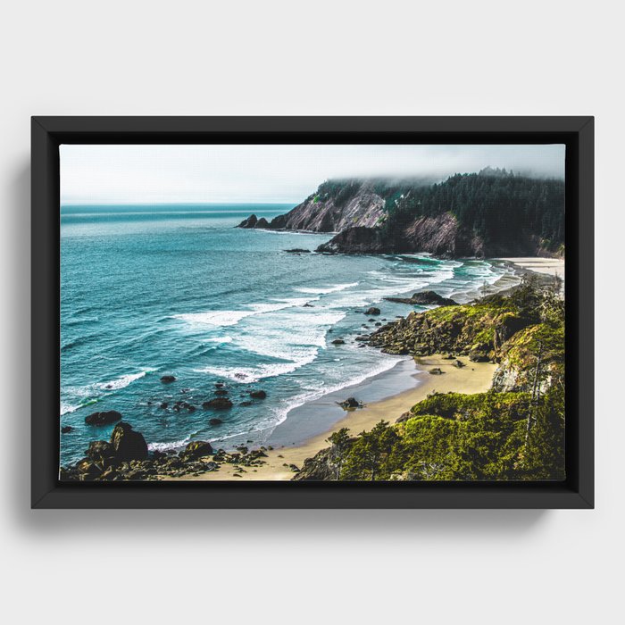 Oregon Coast Framed Canvas