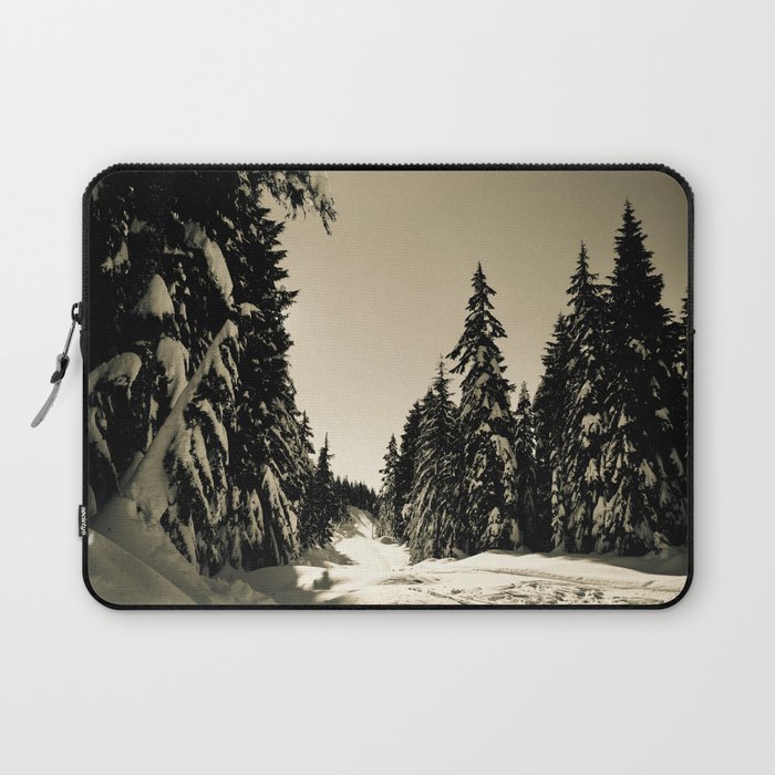 Snow Day Cypress Mountain BC Canada Laptop Sleeve