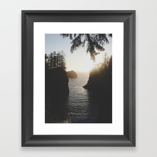 Secret Beach Framed Art Print
