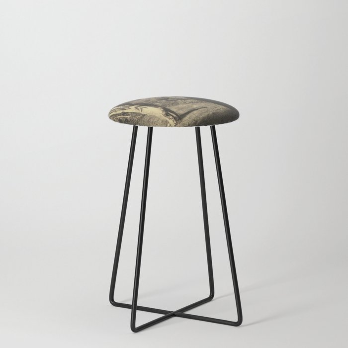  In the Park the girl and death - August Brömse Counter Stool