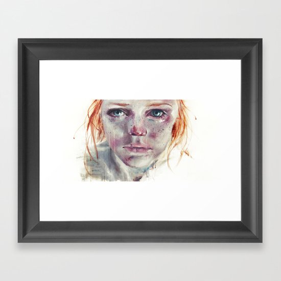my eyes refuse to accept passive tears Framed Art Print