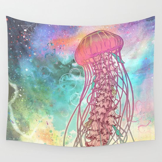 Space Jelly Wall Tapestry