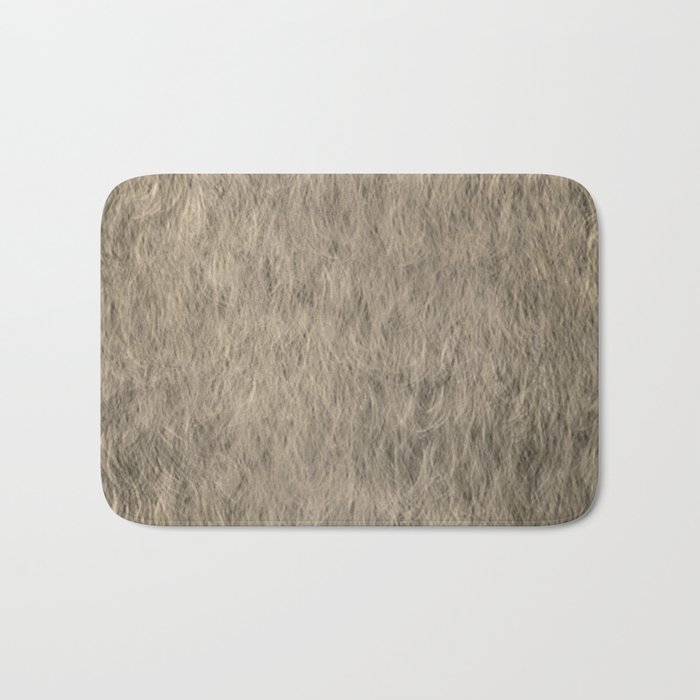 Abstract Fur Texture Beige Bath Mat By Nataskk Society6