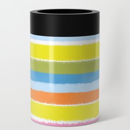Mid-Century Spring Stripe Can Cooler