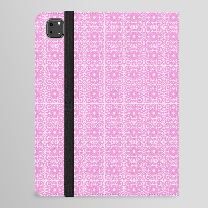 Spring Retro Daisy Lace Mini Hot Pink iPad Folio Case