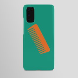 Minimal, everyday essential toiletries illustrated - Hair Comb Android Case