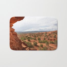 New Mexico Desert Landscape Photography Bath Mat | Nature, Southwest, Landscape, Redrockcanyon, Western, Travel, Color, Hiking, Livingroom, Puebloofjemez 