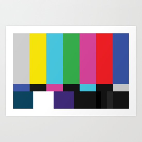 Colorbars Art Print