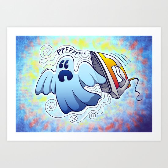 Ghost Ironing Nightmare Art Print